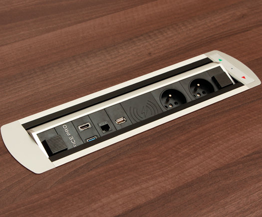 Electrical rotating connection panels